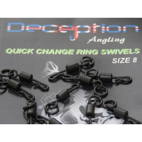Deception Angling Quick change ring swivels 8